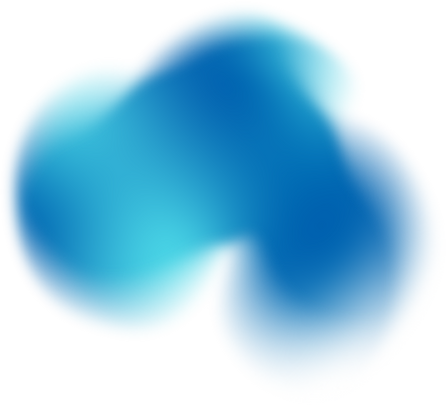 Blue Glowy Gradient Blob